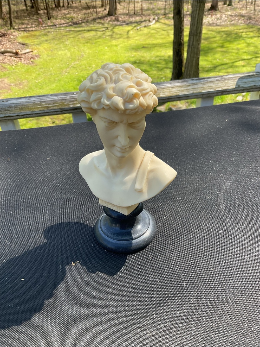 A vintage Bust of DAVID MICHELANGELO 6”T signed
